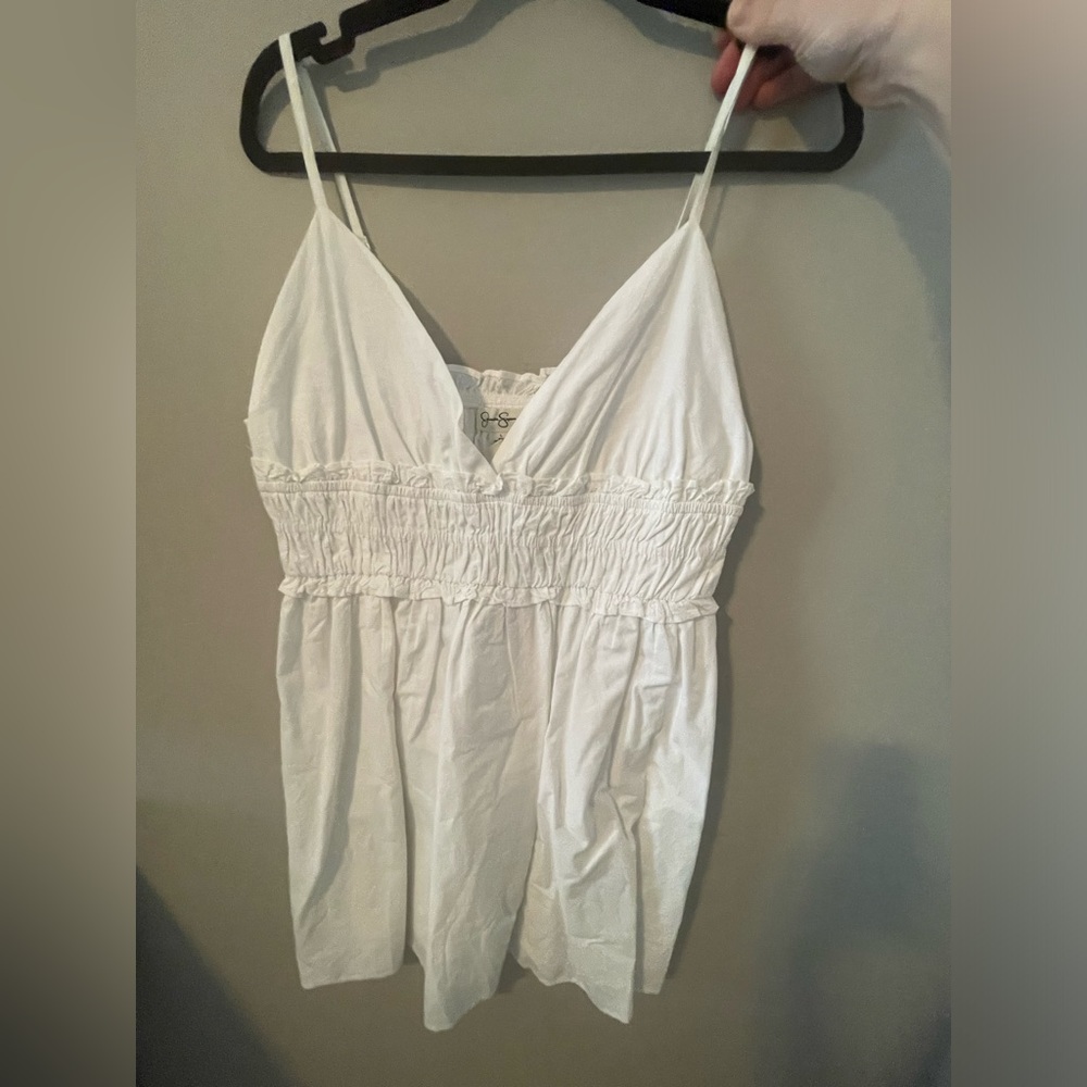 Jessica Simpson white mini dress